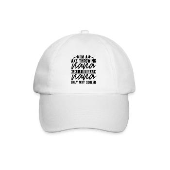 Je suis un lanceur de hache Nana Woodworker Lanceur de hache - Casquette classique - blanc/blanc - Devant