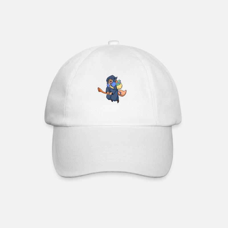 Weihnachtliche Hexe - Befana - Baseballkappe - Weiß/Weiß