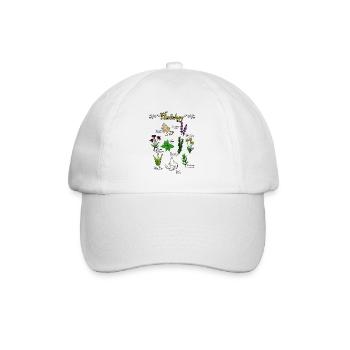 Kr�uterpflanze Lady Kr�uter -Blumengarten Herbolog - Baseballkappe - Weiß/Weiß - Vorne
