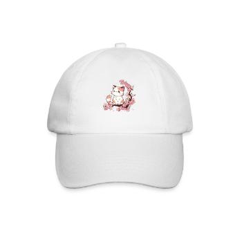 Chat Animaux mignons pour enfants Kawaii Chats - Casquette classique - blanc/blanc - Devant