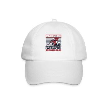Peut spontanément parler de motoneiges - Casquette classique - blanc/blanc - Devant