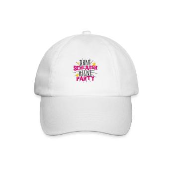 Schlager Party Outfit Kostüm - Baseballkappe - Weiß/Weiß - Vorne