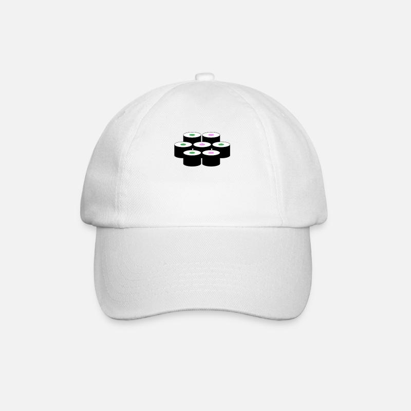 Sushi Motiv - Baseballkappe - Weiß/Weiß