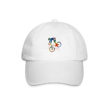 BMX-Fahrrad - Baseballkappe - Weiß/Weiß - Vorne