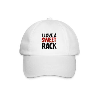 I Love A Sweet Rack - Baseball Cap - white/white - Front