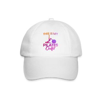 Pilates Ceci est mon cadeau de tenue Pilates - Casquette classique - blanc/blanc - Devant