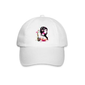 just music, MUSIC LOVERS - Casquette classique - blanc/blanc - Devant