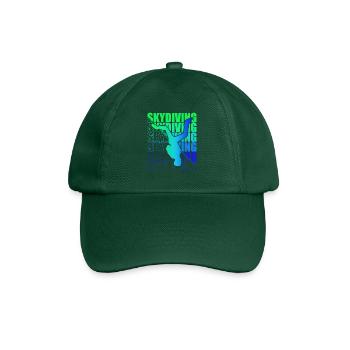 Skydive Freefly Skydiver Shirt Skydiving - Baseball Cap - bottle green - Front