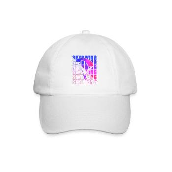 Skydive Freefly Skydiver Shirt Skydiving - Baseball Cap - white/white - Front