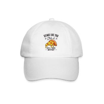 Pizza Foodie Relationship Fast Food Pick Up Lines - Baseball Cap - white/white - Front