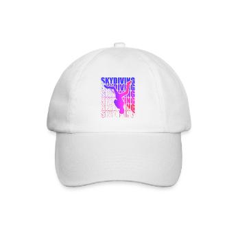 Skydive Freefly Skydiver Shirt Skydiving - Baseball Cap - white/white - Front