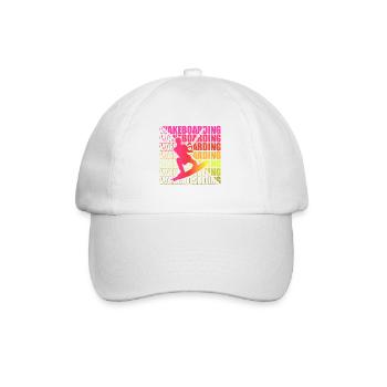 Wakeboard Wakeboarder Wakeboarding Freestyle DNA - Baseball Cap - white/white - Front
