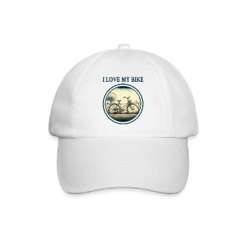 J’aime mon vélo - Casquette classique - blanc/blanc - Devant