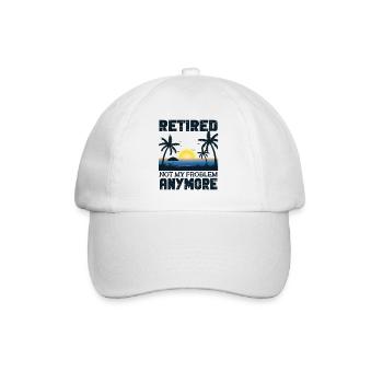 Rentner Sprüche & Geschenke Ruhestand - Baseballkappe - Weiß/Weiß - Vorne
