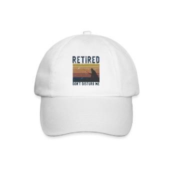 Rentner Sprüche & Geschenke Ruhestand - Baseballkappe - Weiß/Weiß - Vorne