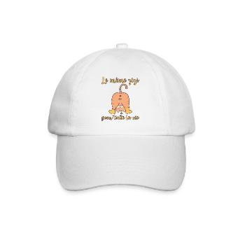 idée Cadeau EVJF Future Mariée Humour Zizi Bride - Casquette classique - blanc/blanc - Devant