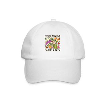 Ketogenic Food Weight Loss Healthy Nutritionist - Baseball Cap - white/white - Front
