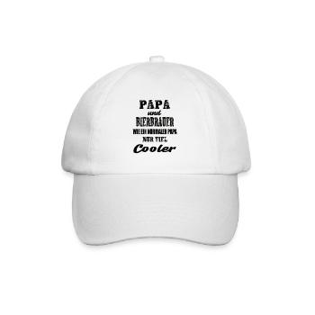 Papa und Bierbrauer - Baseballkappe - Weiß/Weiß - Vorne