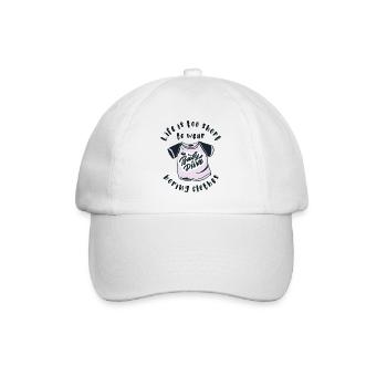 La vie est trop courte pour porter des vêtements ennuyeux - Casquette classique - blanc/blanc - Devant