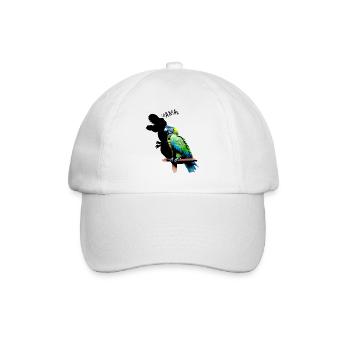 Drôle de perroquet T-Rex Ara bleu jaune Ara - Casquette classique - blanc/blanc - Devant