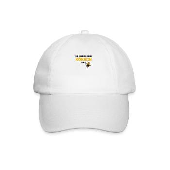 Ich muss los, meine Königin ruft - Baseballkappe - Weiß/Weiß - Vorne