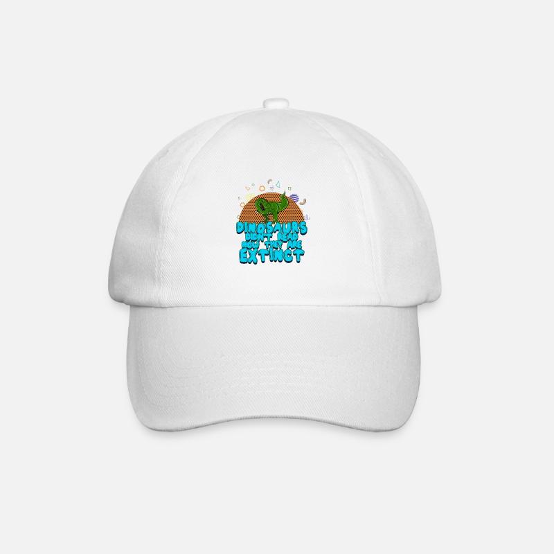 DINOSAUR 3 - Baseball Cap - white/white
