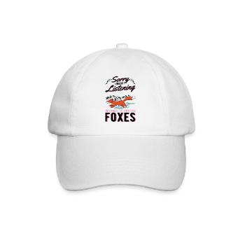 Fuchs Geschenk Rotfuchs - Baseballkappe - Weiß/Weiß - Vorne