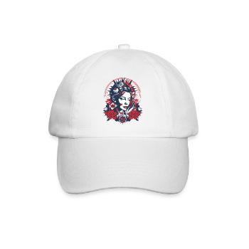 Amerikanische Folklore - Baseballkappe - Weiß/Weiß - Vorne