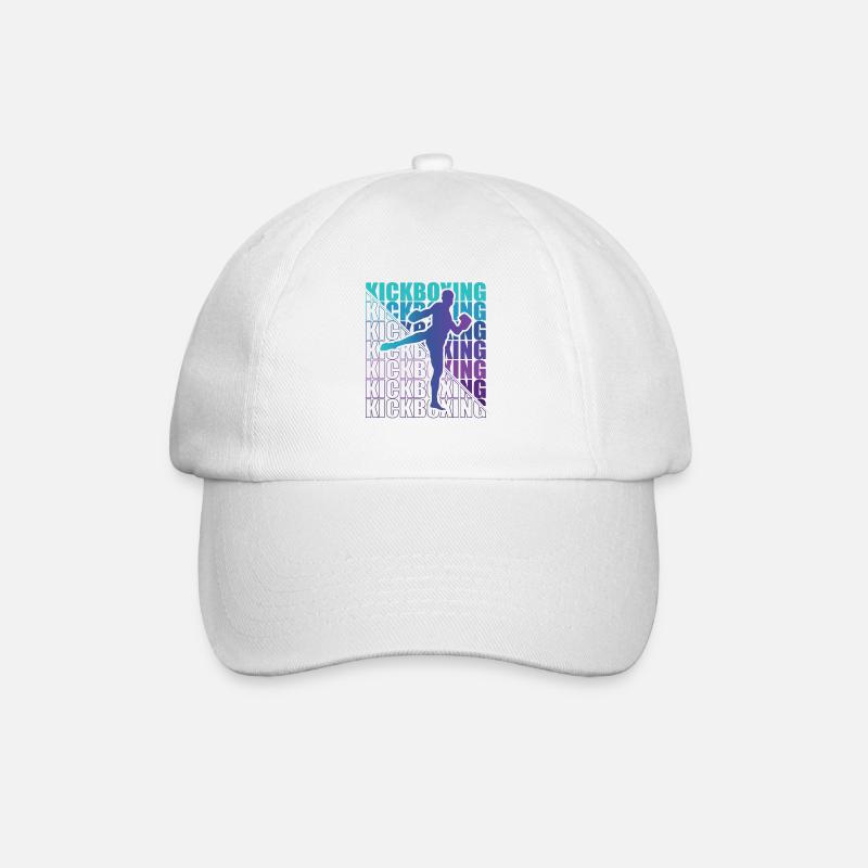 Kickboxer, Martial Arts, Kickboxing, Kickboxing - Baseball Cap - white/white