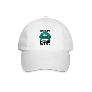 Home Office Miss Humor Funny - Baseball Cap - white/white - Front