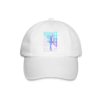 Ballet, Ballerine, Fille, Fille, Danse - Casquette classique - blanc/blanc - Devant