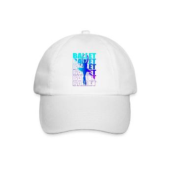 Ballet, Ballerine, Fille, Fille, Danse - Casquette classique - blanc/blanc - Devant