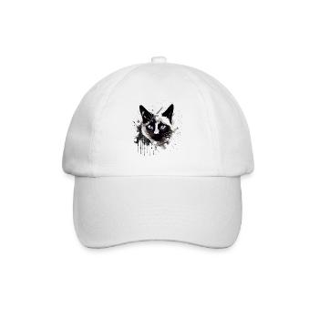 Siamese Cat Breed Cat Abstract Siamese Cat - Baseball Cap - white/white - Front