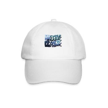 Recycle Reuse Renew Rethink Earth Day - Casquette classique - blanc/blanc - Devant