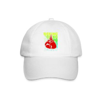 Boxen Arts Martiaux Boxe Box Club Boxeur - Casquette classique - blanc/blanc - Devant