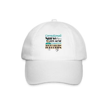Prison Nurse - Baseball Cap - white/white - Front
