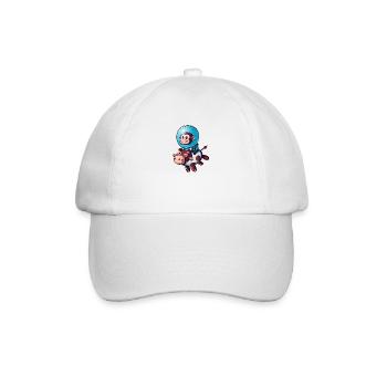 Singe sur Cow Rocket Shake Astronaute Cosmonaute - Casquette classique - blanc/blanc - Devant