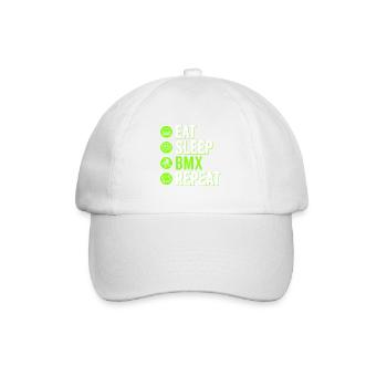 Tenue de vélo vintage, vélo urbain freestyle BMX - Casquette classique - blanc/blanc - Devant