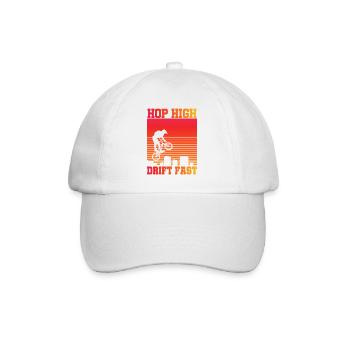Tenue de vélo vintage, vélo urbain freestyle BMX - Casquette classique - blanc/blanc - Devant