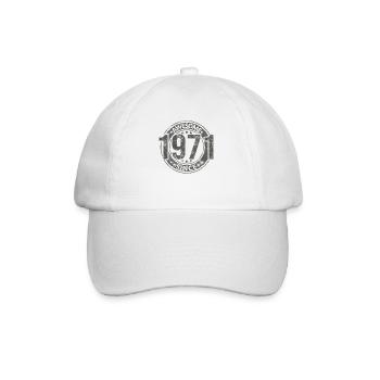 Génial depuis l’anniversaire rétro vintage 1971 - Casquette classique - blanc/blanc - Devant