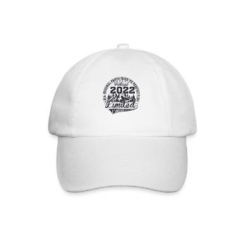 Born 2022 Vintage Retro Anniversary - Baseball Cap - white/white - Front