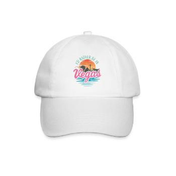 I'd rather be in Vegas - Baseball Cap - white/white - Front