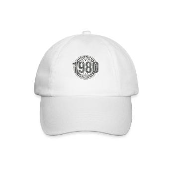 Awesome Since Vintage 1980 Retro Birthday - Baseball Cap - white/white - Front