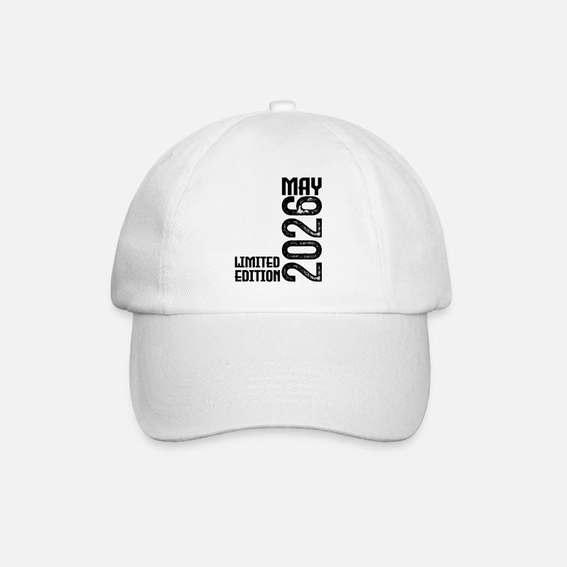 Geschenk Mai 2026. Jubiläum Mai 2026. Mai 2026. - Baseballkappe - Weiß/Weiß