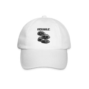 Roches, géologie, collectionneurs de roches, chasseurs de géodes - Casquette classique - blanc/blanc - Devant