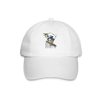 Bring it on Llama & Sloth Surf Art Lifestyle Fun - Baseball Cap - white/white - Front