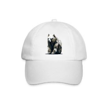 Ours minimaliste - Casquette classique - blanc/blanc - Devant