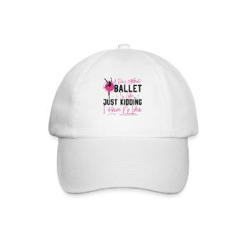 Ballet Dancer Dance Girl Ballerina - Baseballkappe - Weiß/Weiß - Vorne