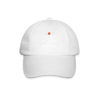 Basketball Spieler Basketballer Sprüche Geschenk - Baseballkappe - Weiß/Weiß - Vorne