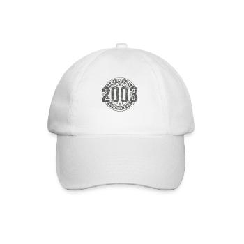 Génial depuis l’anniversaire rétro vintage 2003 - Casquette classique - blanc/blanc - Devant